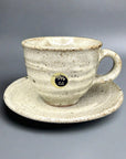 Shigaraki Ash Brush Coffee Cup and Saucer