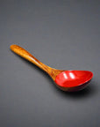 Wooden Soup Spoon - Red