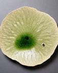 Shigaraki Lotus Leaf Three-Legged Large Plate