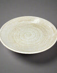 Mino-ware Beige Spiral Plate