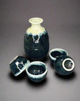 Mino-ware Navy Glaze Sake Set