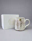 Asahido Kiyomizu-ware Flower Pattern Mug