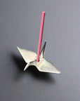Kousaido Tin Incense Stand - Crane