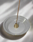 Kousaido Incense Holder Brass & Glass - Triangle