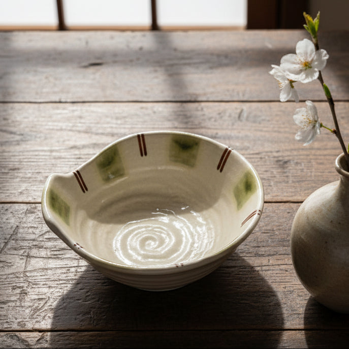 Mino-ware Tokusa Rim Small Bowl