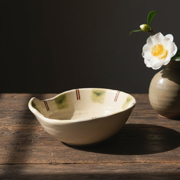 Mino-ware tokusa rim small bowl