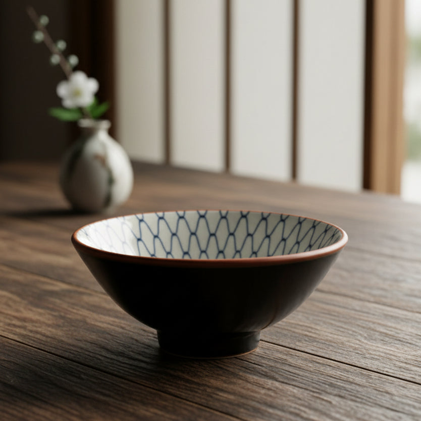 Tenmoku Net Pattern Bowl