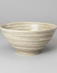 Mino-ware Grey Brushed Rice Bowl