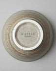 Mino-ware Grey Brushed Rice Bowl