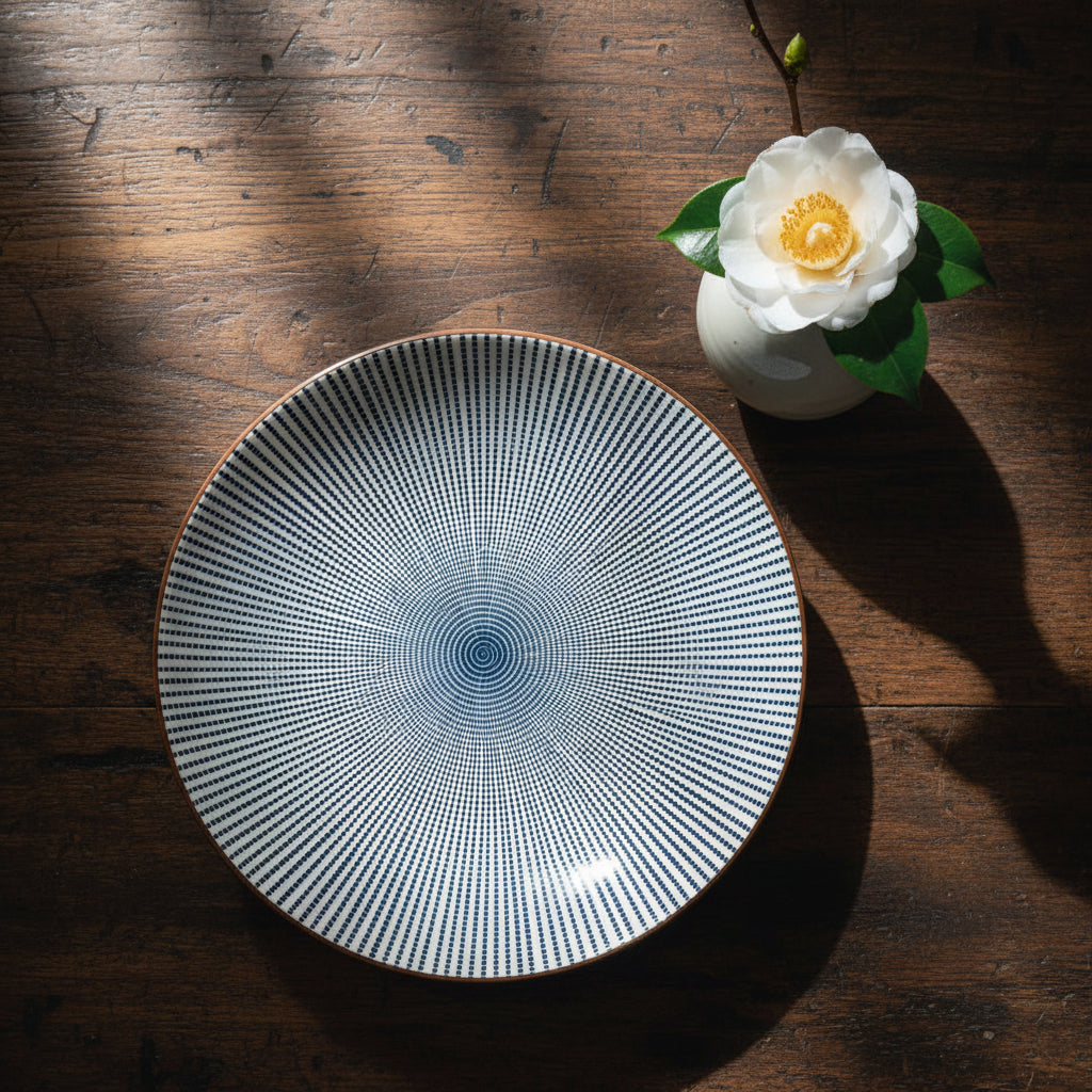 Mino-ware Sendan Tokusa Deep Plate