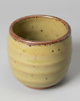 Mino-ware Barrel Shaped Green Teacup