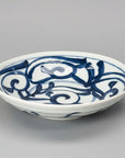 Blue Grass Pattern Deep Plate