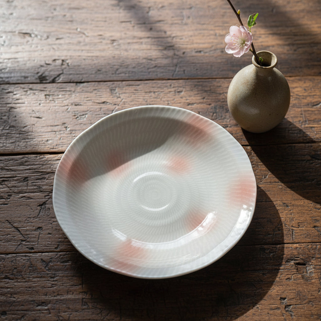 Blush Gradient Natural Speckle Deep Plate