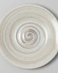 Ripple Glaze Deep Plate - Beige