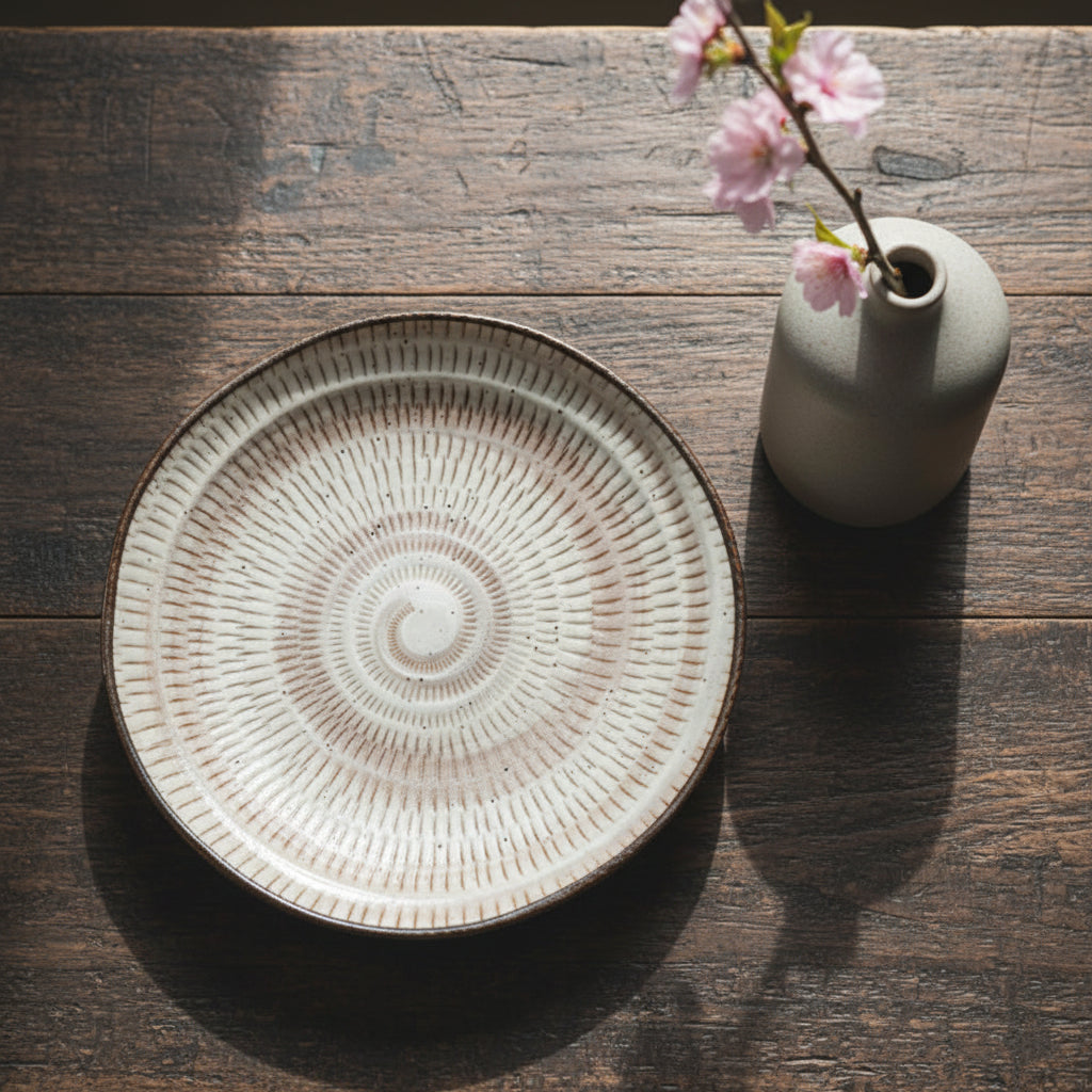 Hagi-ware Kanna Style Plate