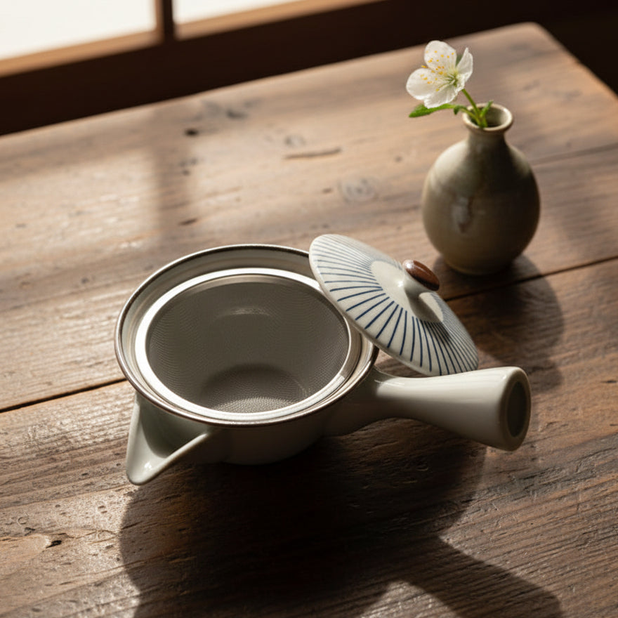 Mino-ware Minimal Linework Tokusa Teapot