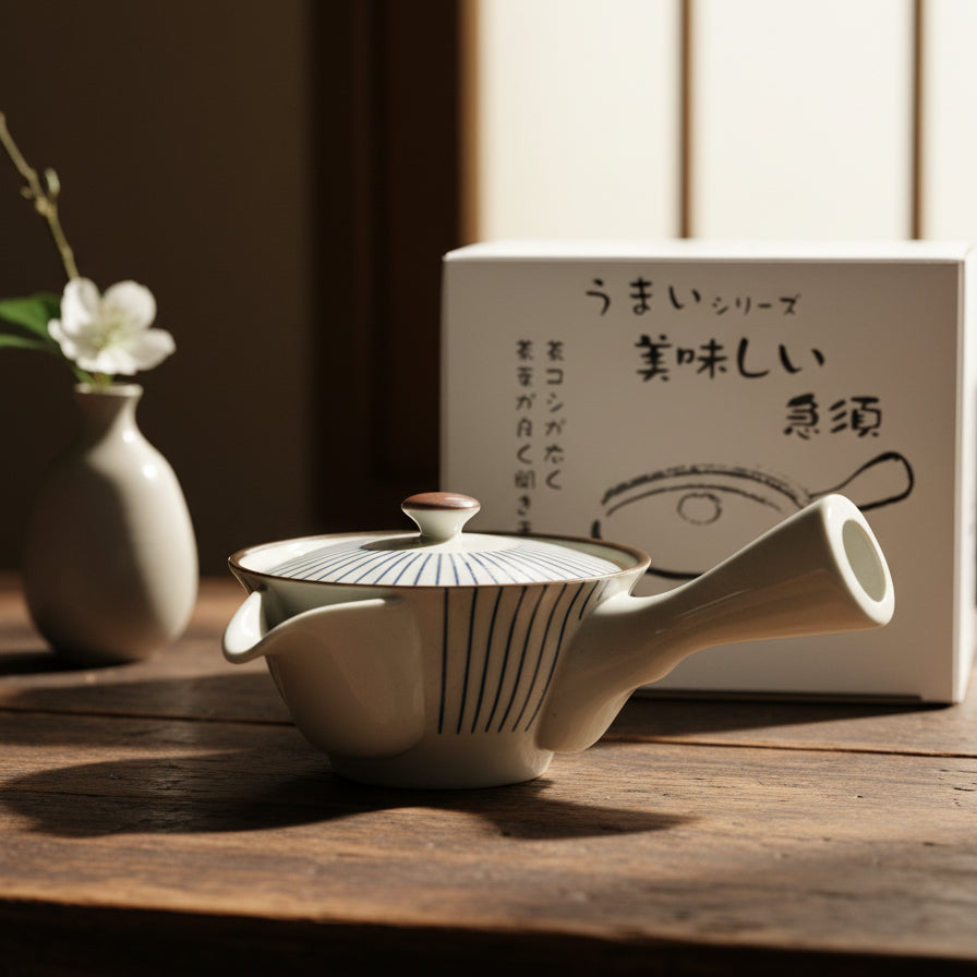 Mino-ware Minimal Linework Tokusa Teapot