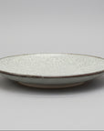 Grey Crackle Glaze Plate with Kairagi Texture