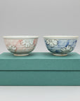 Seto-ware Blossom Harmony Bowl Pair