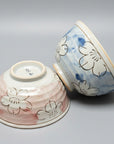 Seto-ware Blossom Harmony Bowl Pair