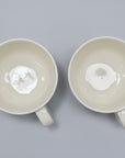 Mino Ware Black Cat Wide-mouth Cup Pair Set
