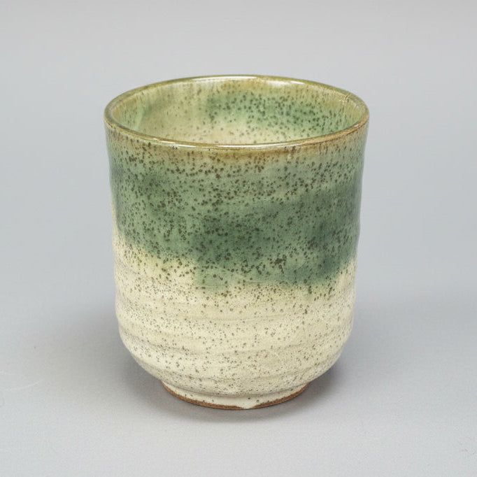 Oribe Crackle Green Glaze Teacup