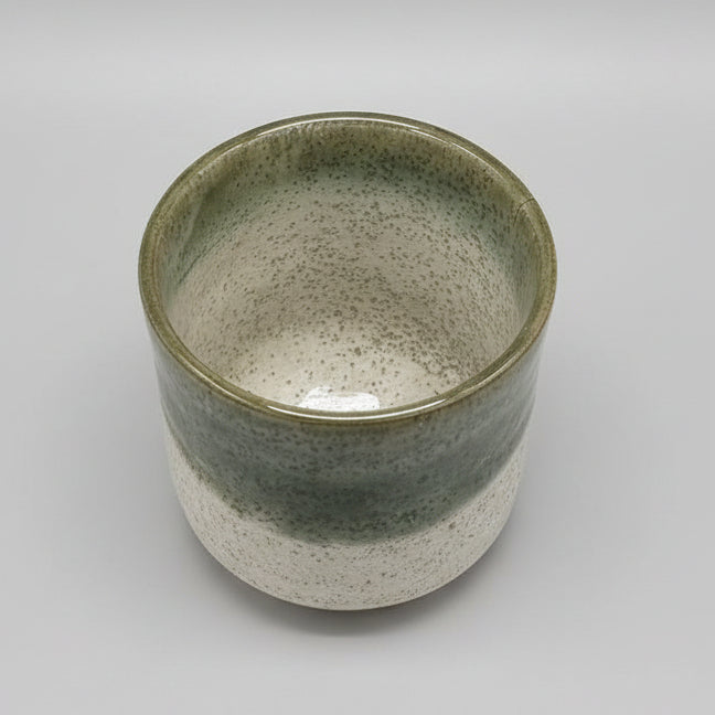 Oribe Crackle Green Glaze Teacup