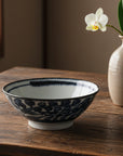 Mino-ware Gosu Blue Arabesque Bowl