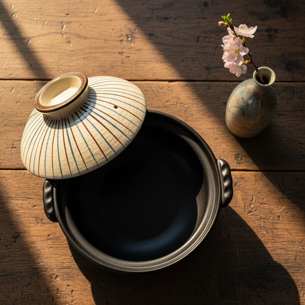 Saji Pottery Banko-ware Tokusa Clay Pot