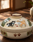 Saji Pottery Banko-ware Shiba Clay Pot