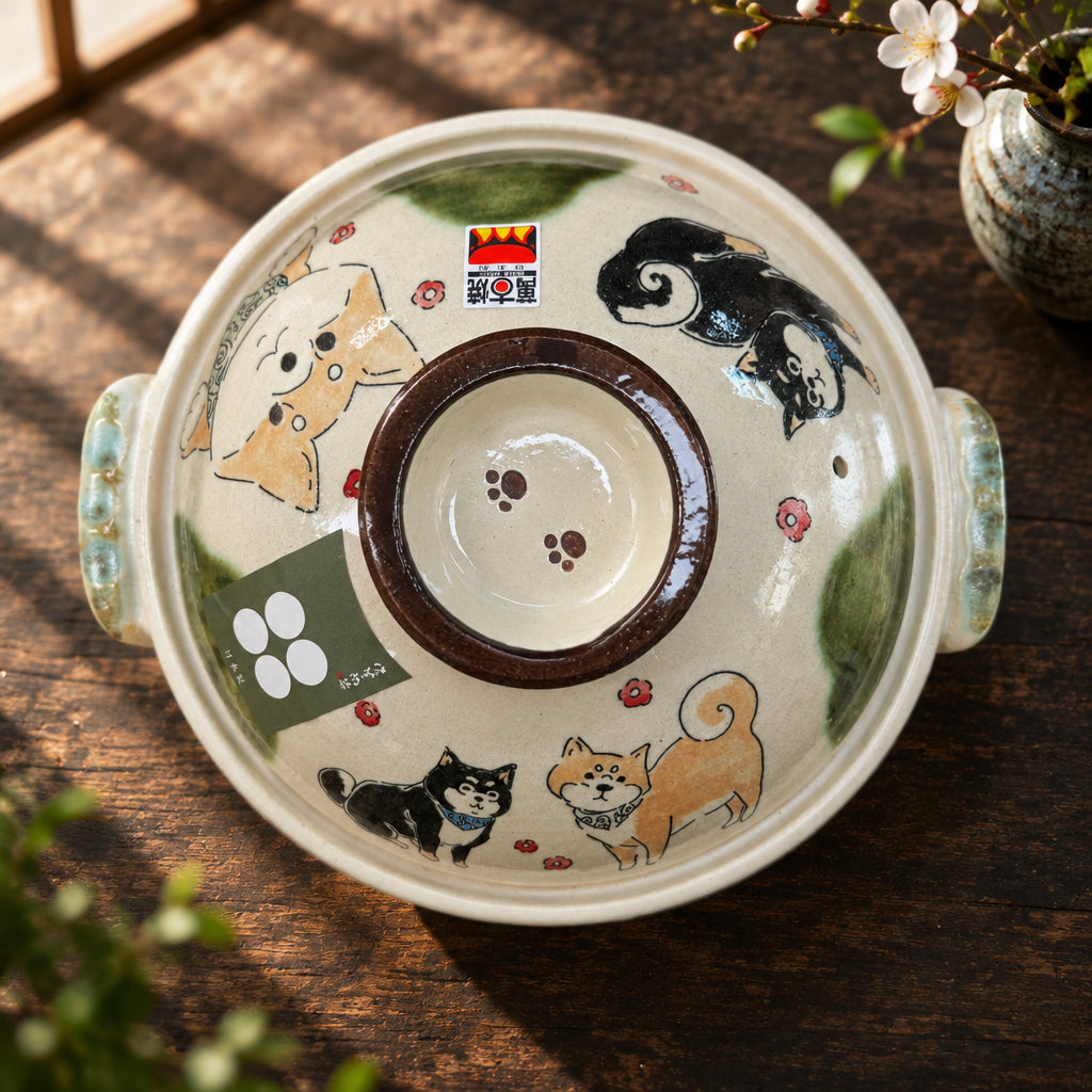 Saji Pottery Banko-ware Shiba Clay Pot