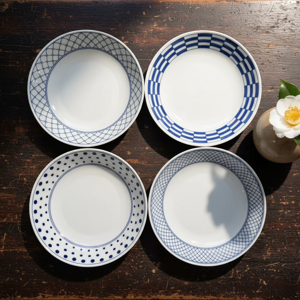 Curry and Pasta Plate Set of 4