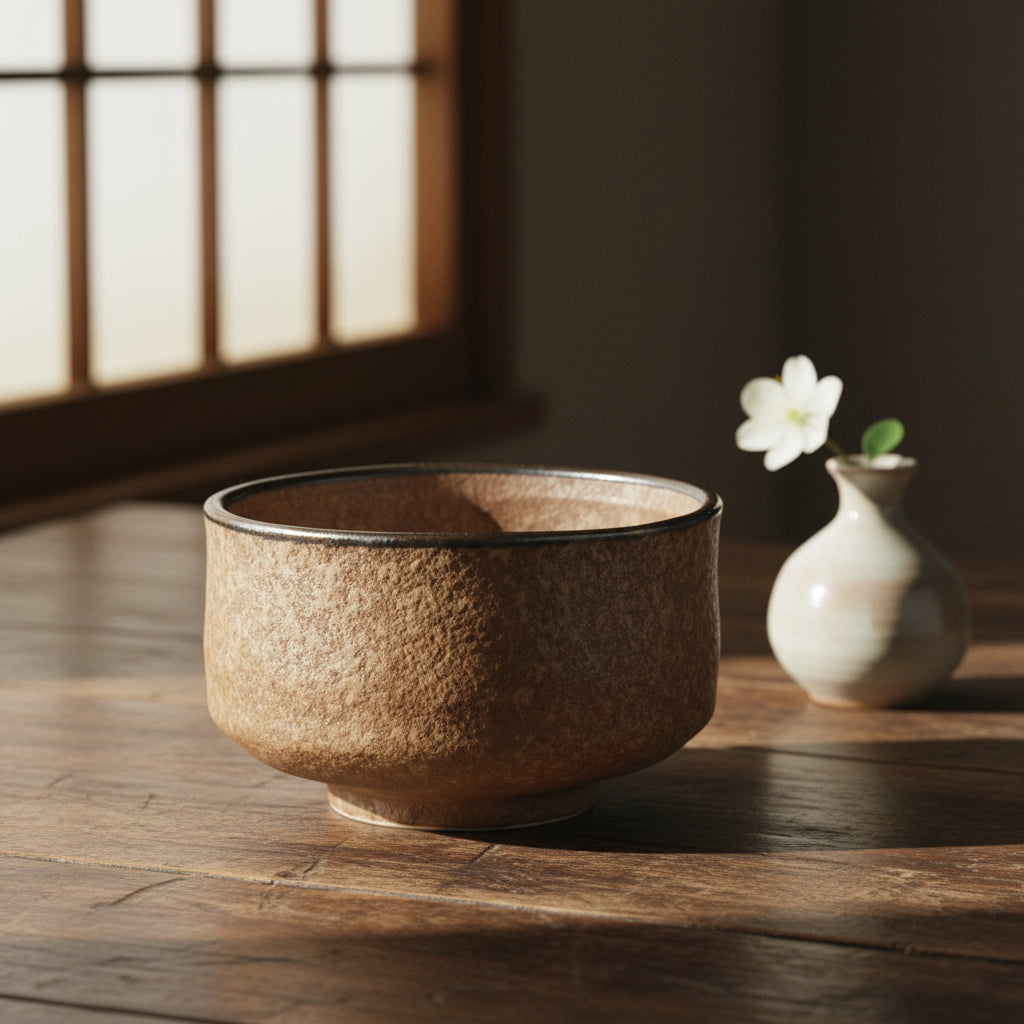 Ichiyama Gold Crystal Glaze Matcha Bowl