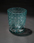 Yamada Glass Edo Kiriko Crystal Whisky Glass - Sazanami 漣 (Green)