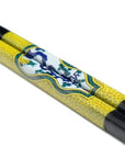 Kutani Colored Drawing x Wakasa Lacquer Chopsticks 23cm
