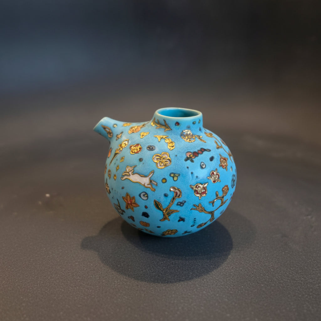 Celestial Journey Sake Pitcher by Yoshiko Naragino 楢木野淑子