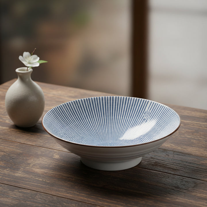 Mino-ware sendan tokusa deep plate