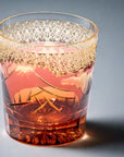 Yamada Edo Kiriko Whisky Glass - Yamashita Shirau (Gold Red)