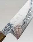 Hatsukokoro Ginga ATS34 Damascus Santoku 180mm