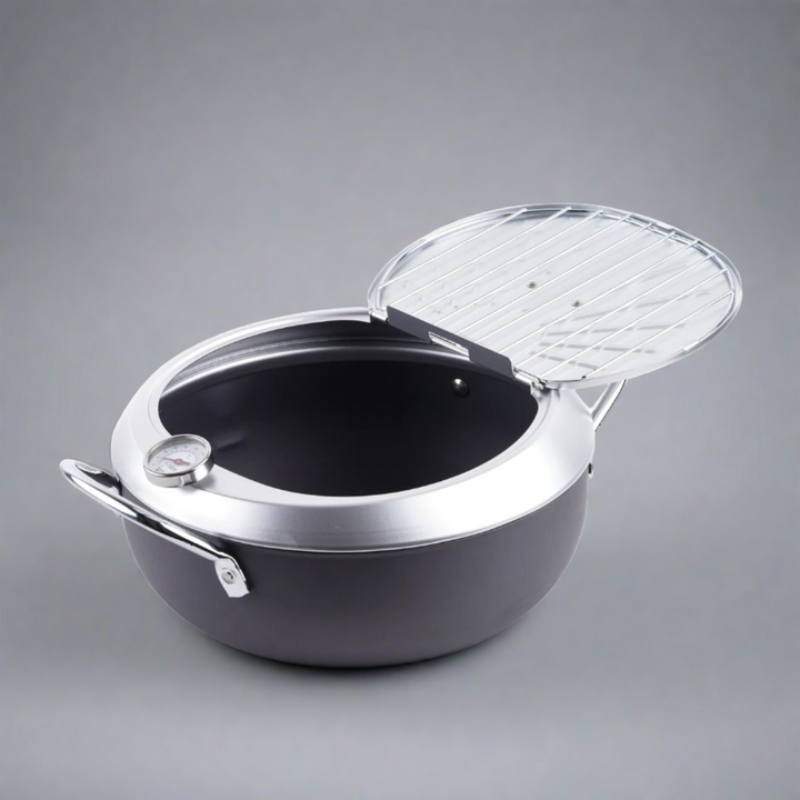 Yoshikawa Gogi Nitriding Tempura Deep Frying Pot 24cm