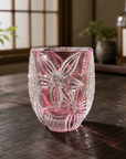 Edo Kiriko Whisky Glass by Junichi Nabetani - Enchanting 妖艶 (Purple&Red)