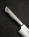 K&S AUS10 Monosteel Gyuto 180mm Metal Handle