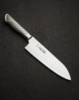 K&S AUS10 Monosteel Santoku 165mm Metal Handle