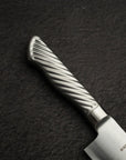 K&S AUS10 Monosteel Santoku 165mm Metal Handle