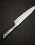 K&S AUS10 Monosteel Gyuto 210mm Metal Handle