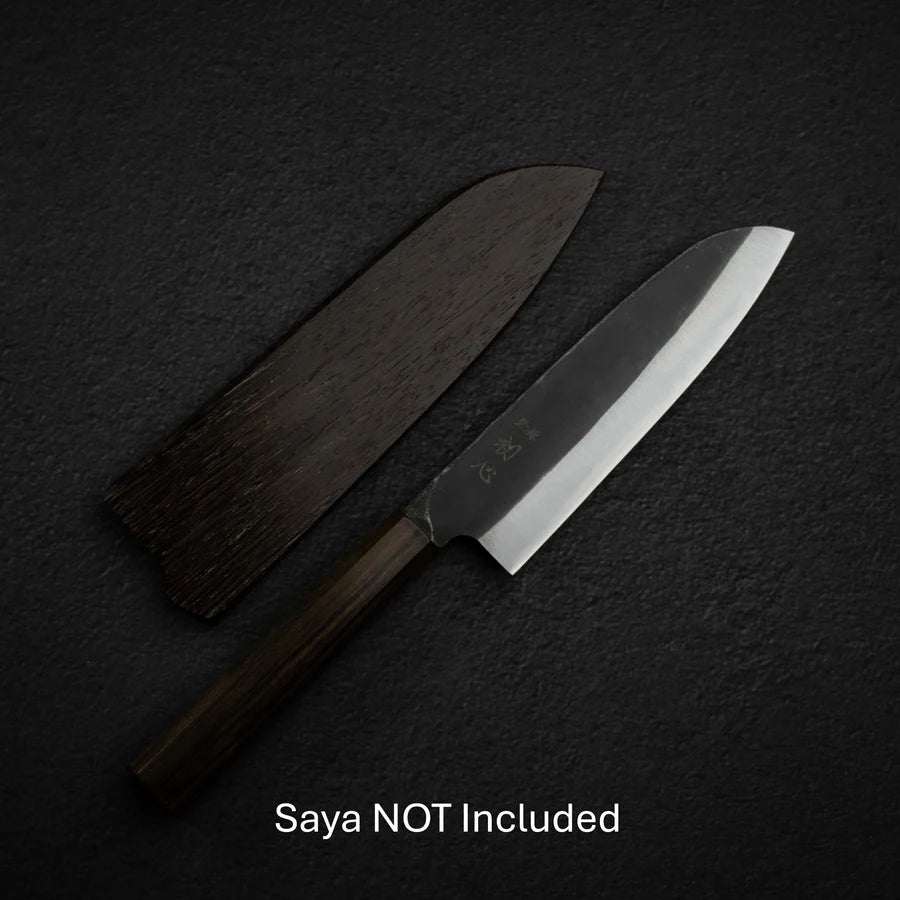 Hatsukokoro Aokitae Blue 2 Kurouchi Santoku 165mm Black Chacate