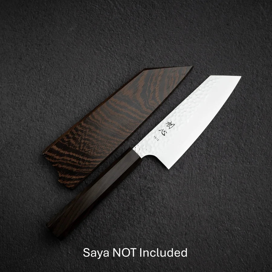 Hatsukokoro Hayabusa VG10 Tsuchime Sanmai Bunka 150mm Ebony