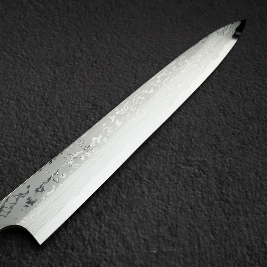 Hatsukokoro x Yoshihiro Yauji Blue 2 Damascus Yanagiba 240mm