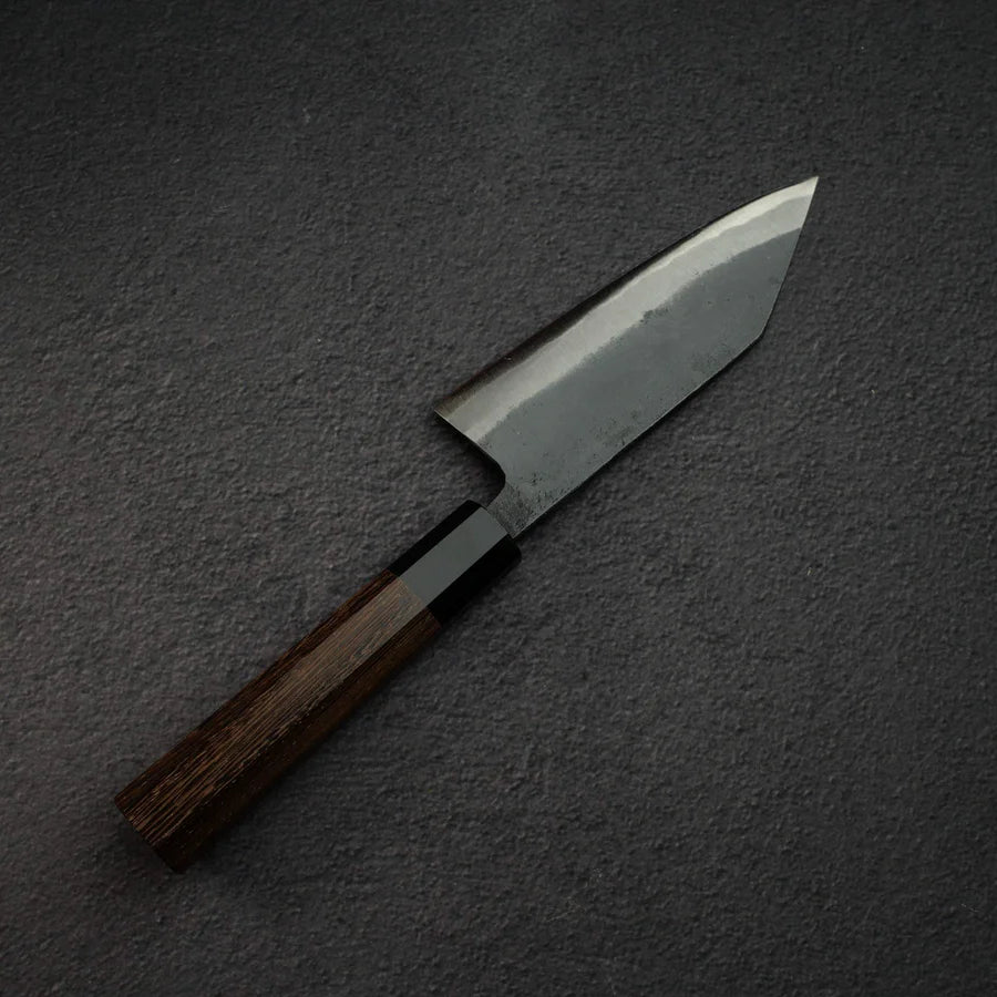 Hatsukokoro Kurokaze Blue 2 Kurouchi K-Tip Deba 150mm Double Bevel