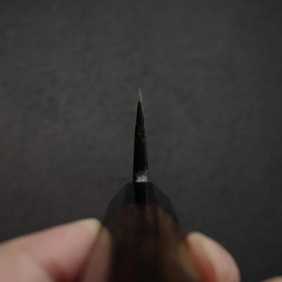 Hatsukokoro Kurokaze Blue 2 Kurouchi K-Tip Deba 150mm Double Bevel